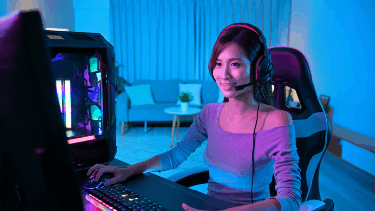 woman gamer