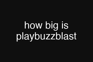 how big is playbuzzblast