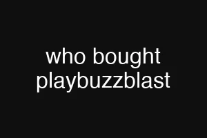 who bought playbuzzblast